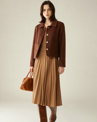 Camel Hair & Cashmere Chanel-Style Coat