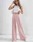 Pleated Casual Loose Wide-Leg Pants