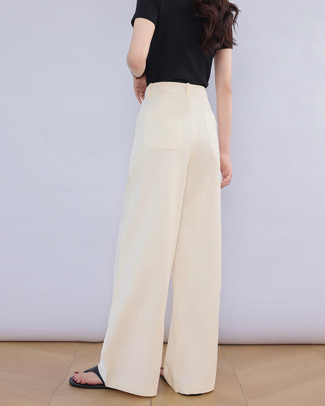 Lightweight High-Waisted Casual Pants
