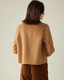 Camel Hair & Cashmere Chanel-Style Coat