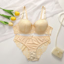 Comfortable Gathering Adjustment Lace Underwear Set