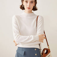 Semi-Turtleneck 100% Cashmere Sweater