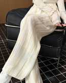 High-Waisted Drawstring Wide-Leg Pants