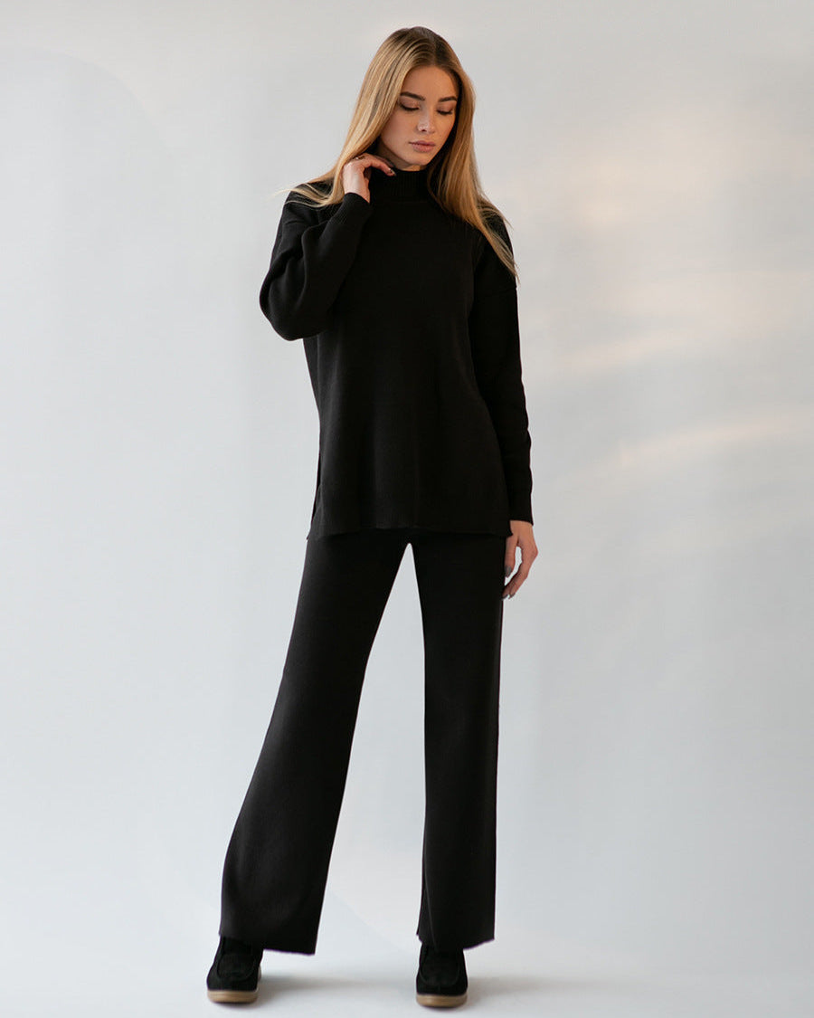 A knitted set designed for the in-between moments — the mornings that ease into afternoons, the days that call for comfort without compromise.