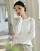 Casual Long-Sleeved Round Neck Base Layer