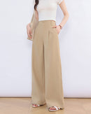 Lightweight High-Waisted Casual Pants