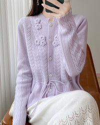 Pure Wool Button Cardigan Sweater