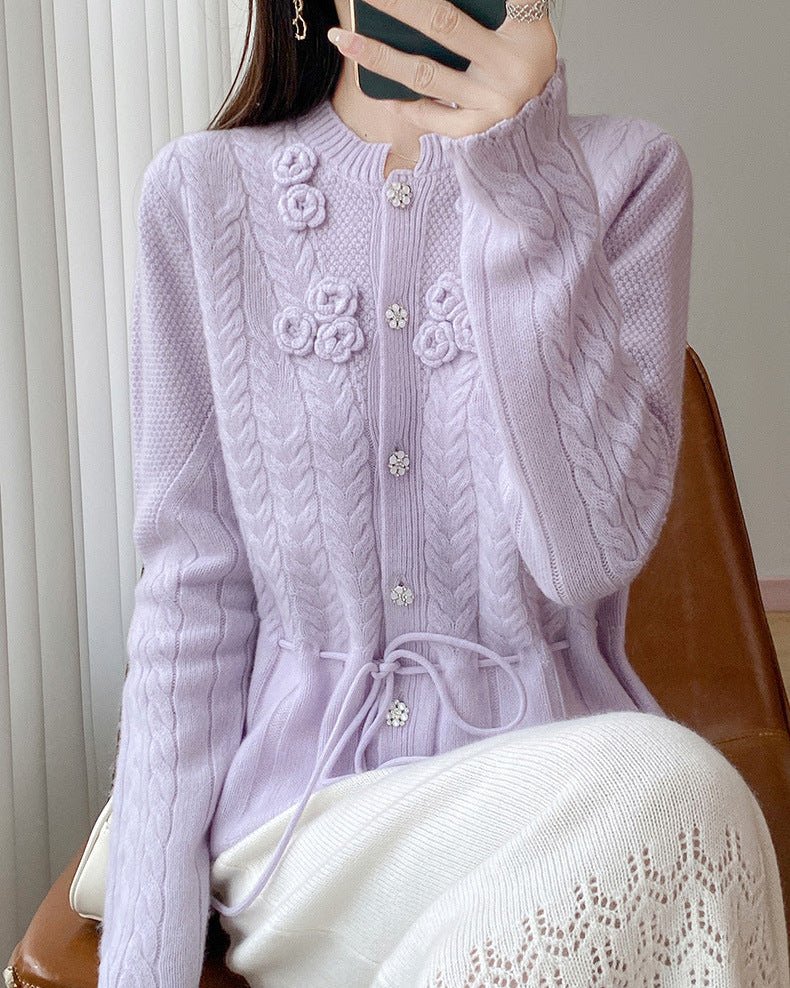 Pure Wool Button Cardigan Sweater