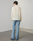 Simple Solid Color Silk Shirt