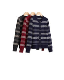Retro Elegant Sheep Wool Knit Cardigan