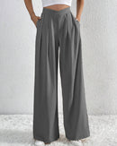 Pleated Casual Loose Wide-Leg Pants