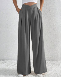 Pleated Casual Loose Wide-Leg Pants