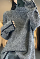 Wool Retro Turtleneck Thick Sweater