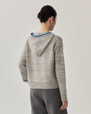 Sheep Wool & Alpaca Wool Hooded Knit Sweater