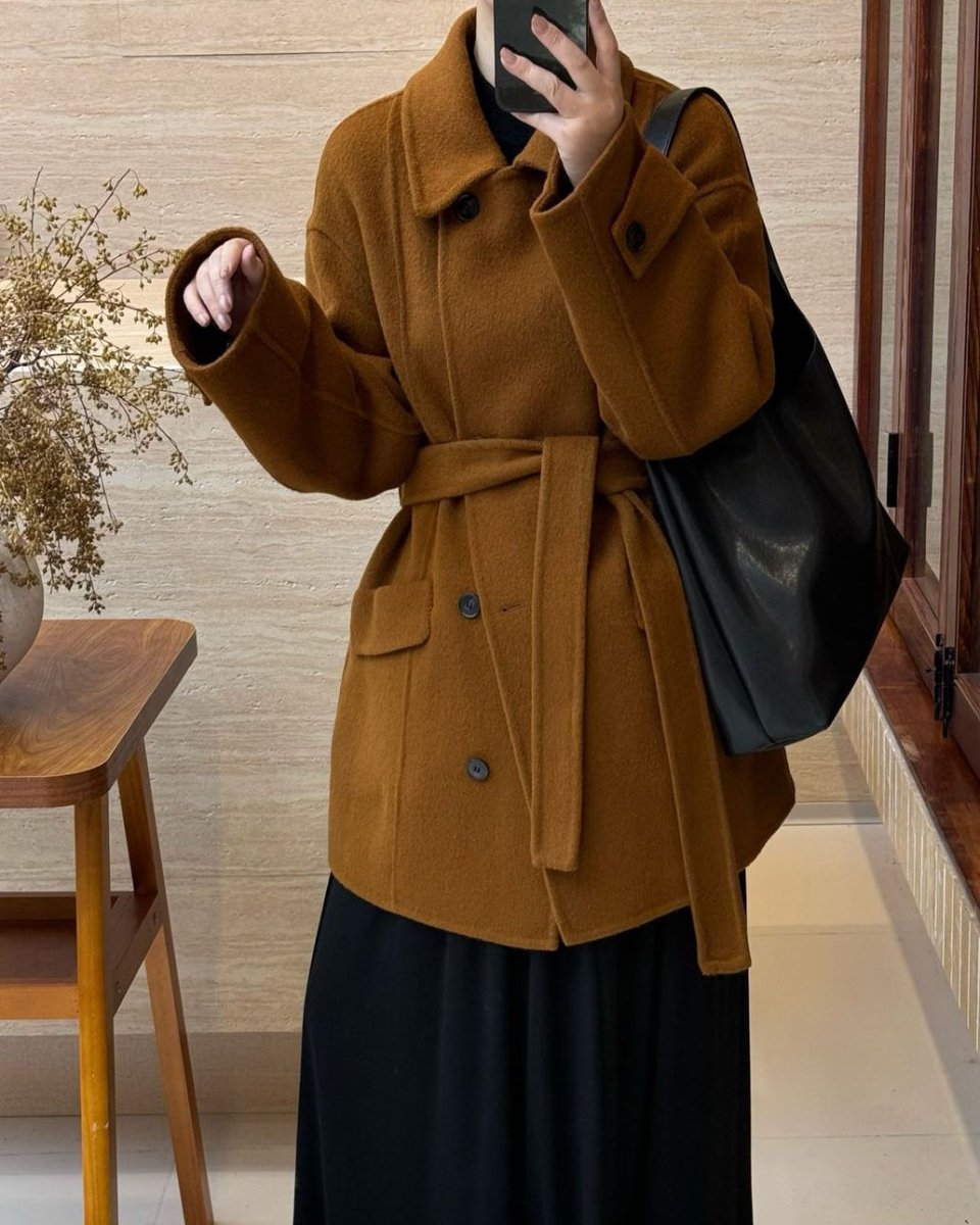 Luxury Wool Alpaca Wrap Coat