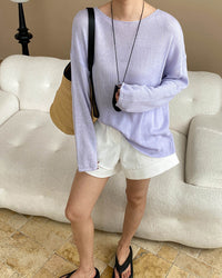 Crew Neck Sun Protection Knitwear
