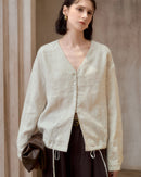 Versatile Casual Linen V-Neck Shirt