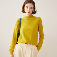 Semi-Turtleneck 100% Cashmere Sweater