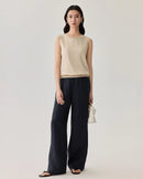 Round Neck Sleeveless Pullover Vest