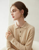 Cashmere Slim-Fit Collared Sweater