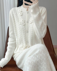 Pure Wool Button Cardigan Sweater