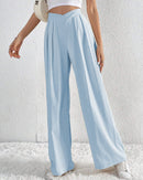 Pleated Casual Loose Wide-Leg Pants