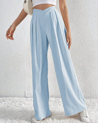 Pleated Casual Loose Wide-Leg Pants