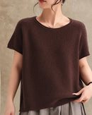 Crew Neck Versatile Casual Knit Sweater
