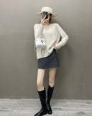 Cashmere V-Neck Loose-Fitting Versatile Sweater