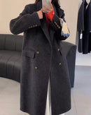 Long Double-Faced Wool Overcoat