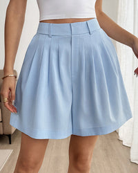 High-Waisted Comfortable Wide-Leg Shorts