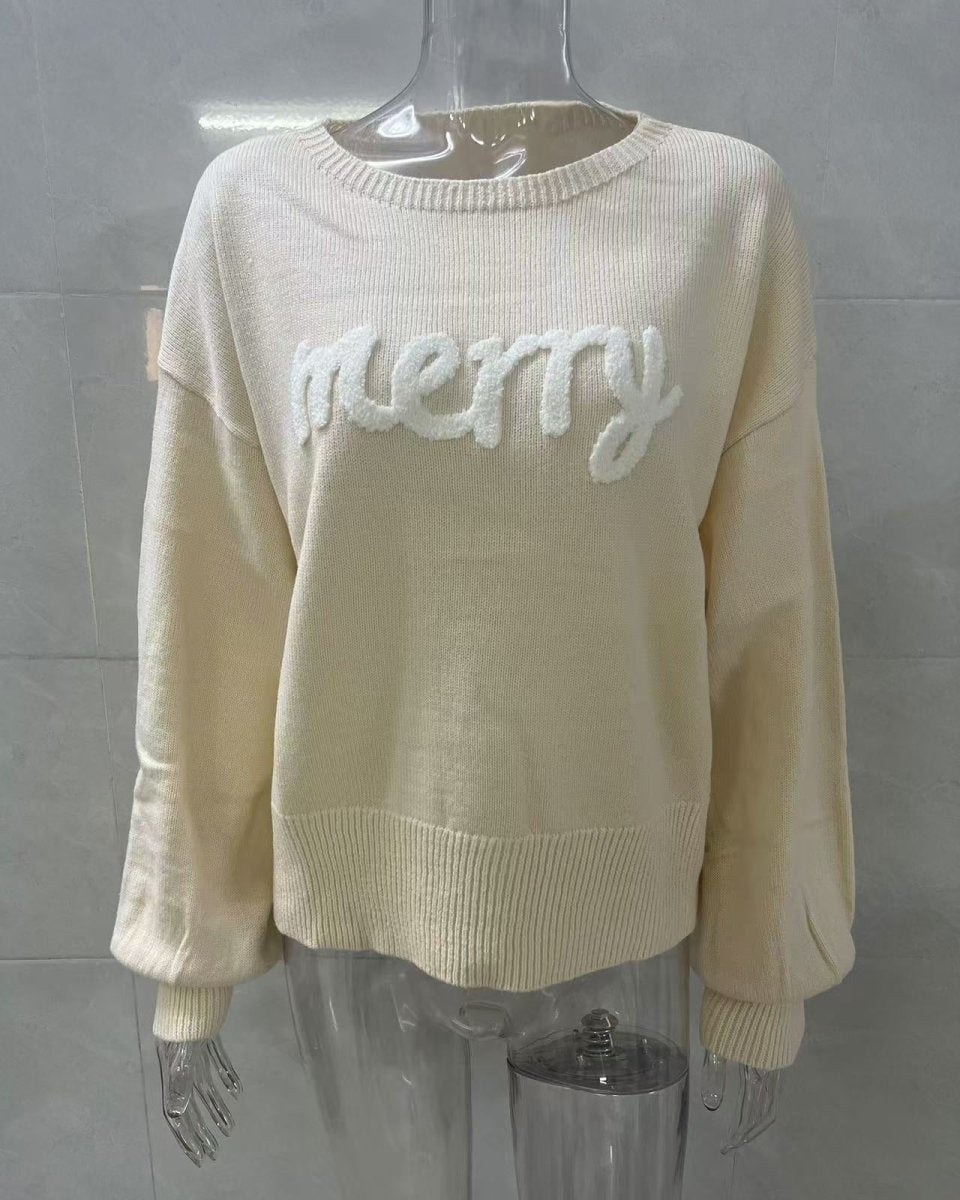 Christmas Crew Neck Pullover Sweater