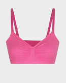 Front-Ruched V-Neck Wireless Bralette