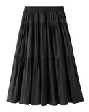 High-Waisted Loose-Fit Slimming A-Line Skirt