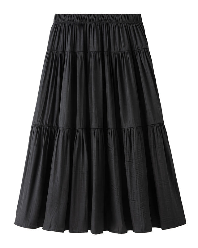 High-Waisted Loose-Fit Slimming A-Line Skirt
