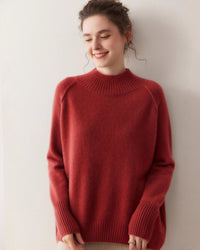 Cashmere Turtleneck Raglan Sleeve Sweater
