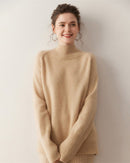 Cashmere Turtleneck Raglan Sleeve Sweater