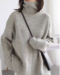 Cashmere Mid-Length Loose Sweater