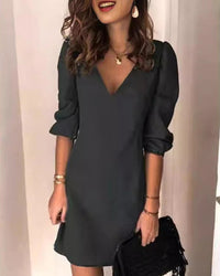 V-Neck Casual Versatile Dress