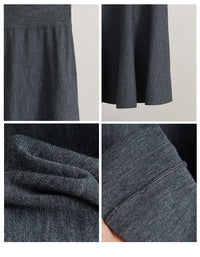 Solid Color Simple Midi Skirt