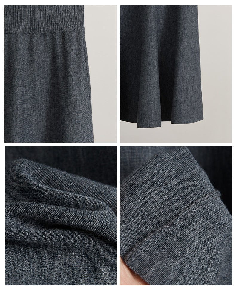 Solid Color Simple Midi Skirt