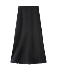 Bias-Cut Draped Fishtail Skirt