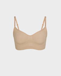 Front-Ruched V-Neck Wireless Bralette