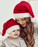 Christmas Mom And Baby Knitted Hat