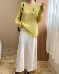 Crew Neck Sun Protection Knitwear