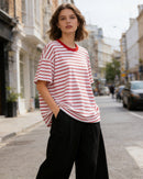 Loose-Fit Striped Crew-NeckT-Shirt