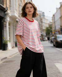 Loose-Fit Striped Crew-NeckT-Shirt