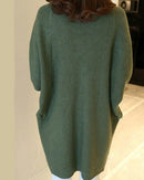 Bat Sleeve Knited Long Cardigan