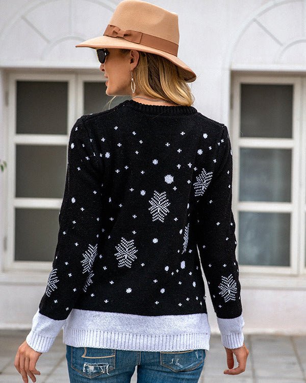 Reindeer Jacquard Knit Sweater