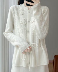 Pure Wool Button Cardigan Sweater